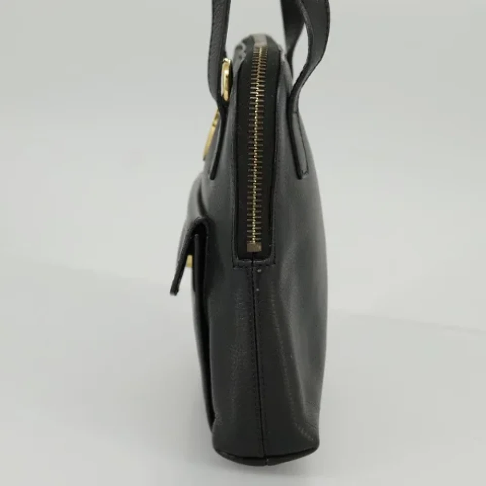 Celine Vintage Pre-owned Leather handbags Black Dames