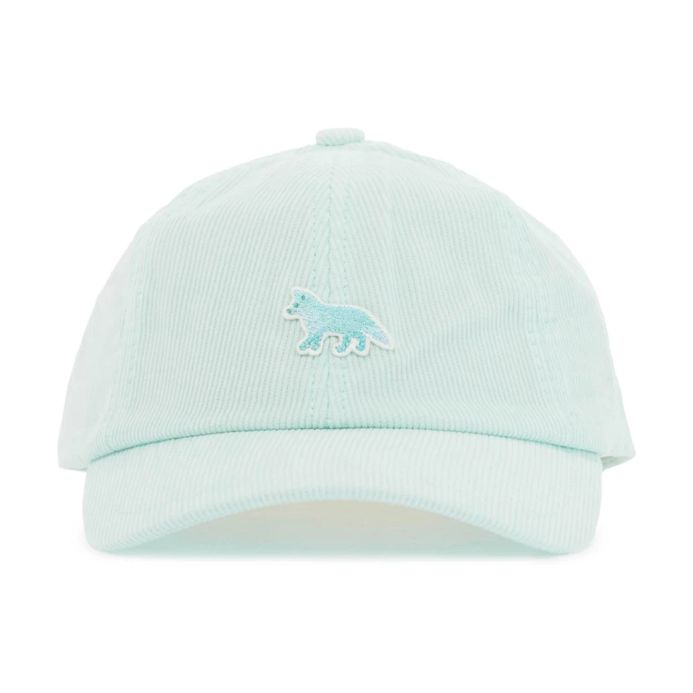 Maison Kitsuné Baby Fox Baseball Cap Blue Dames