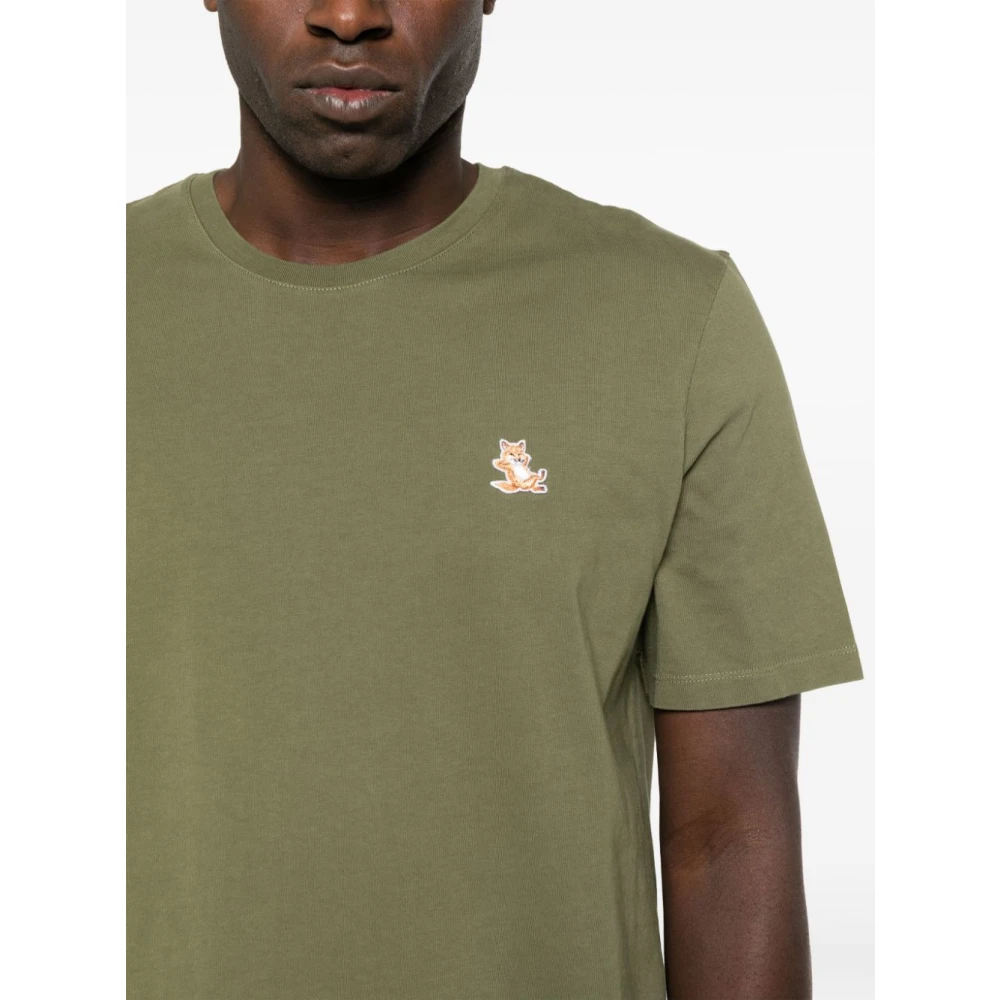 Maison Kitsuné Maison Kitsune T-shirts and Polos Green Heren