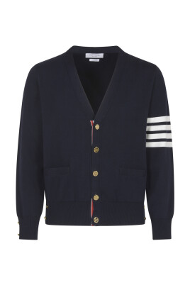 blue-v-neck-cardigan-cotton-crepe