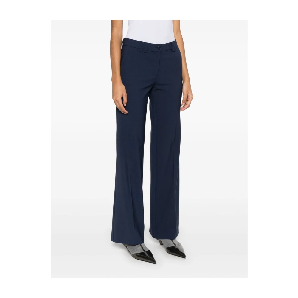 Semicouture Blauwe Elegante Broek Dameskleding Blue Dames