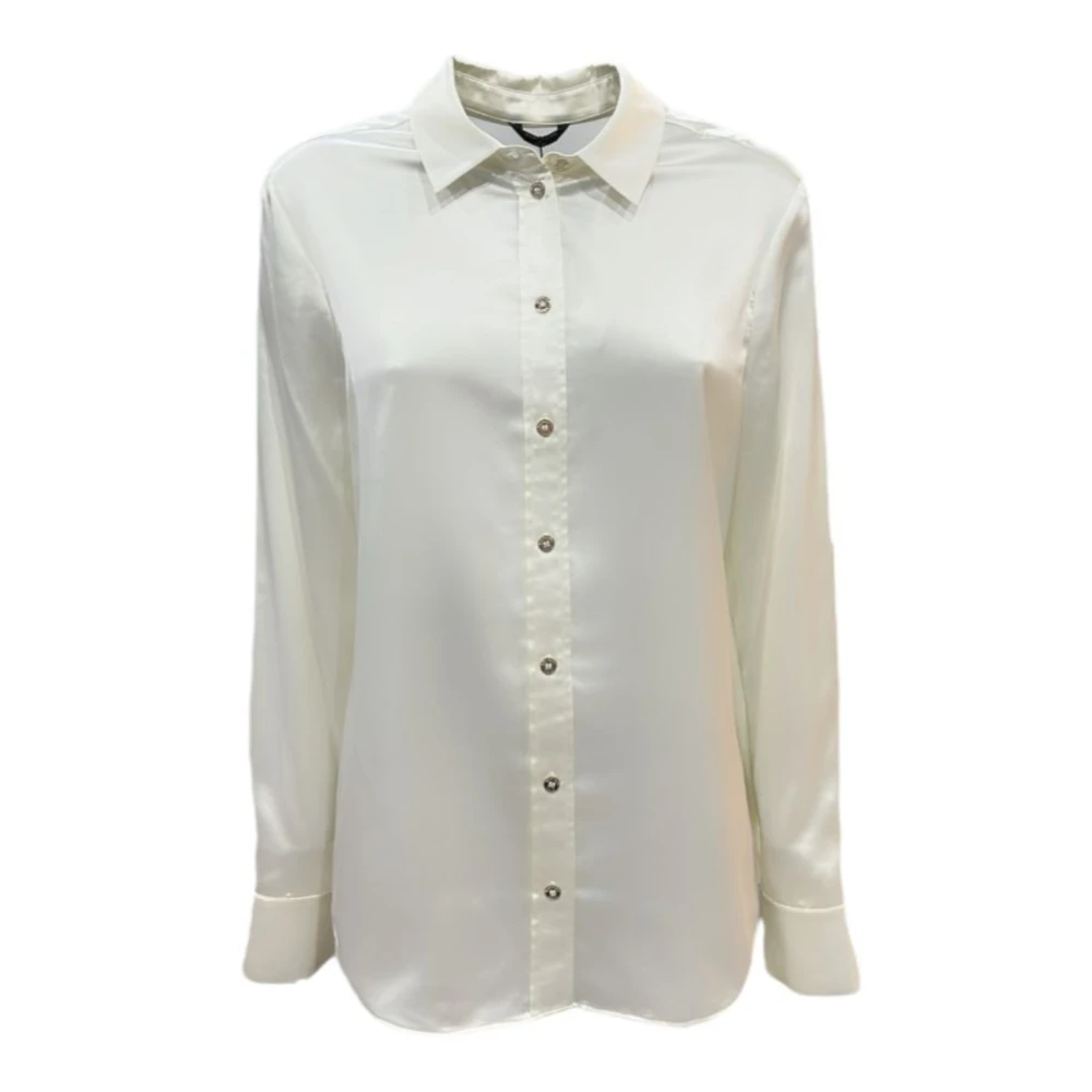 Guess Wit overhemd met gouden knopen White Dames