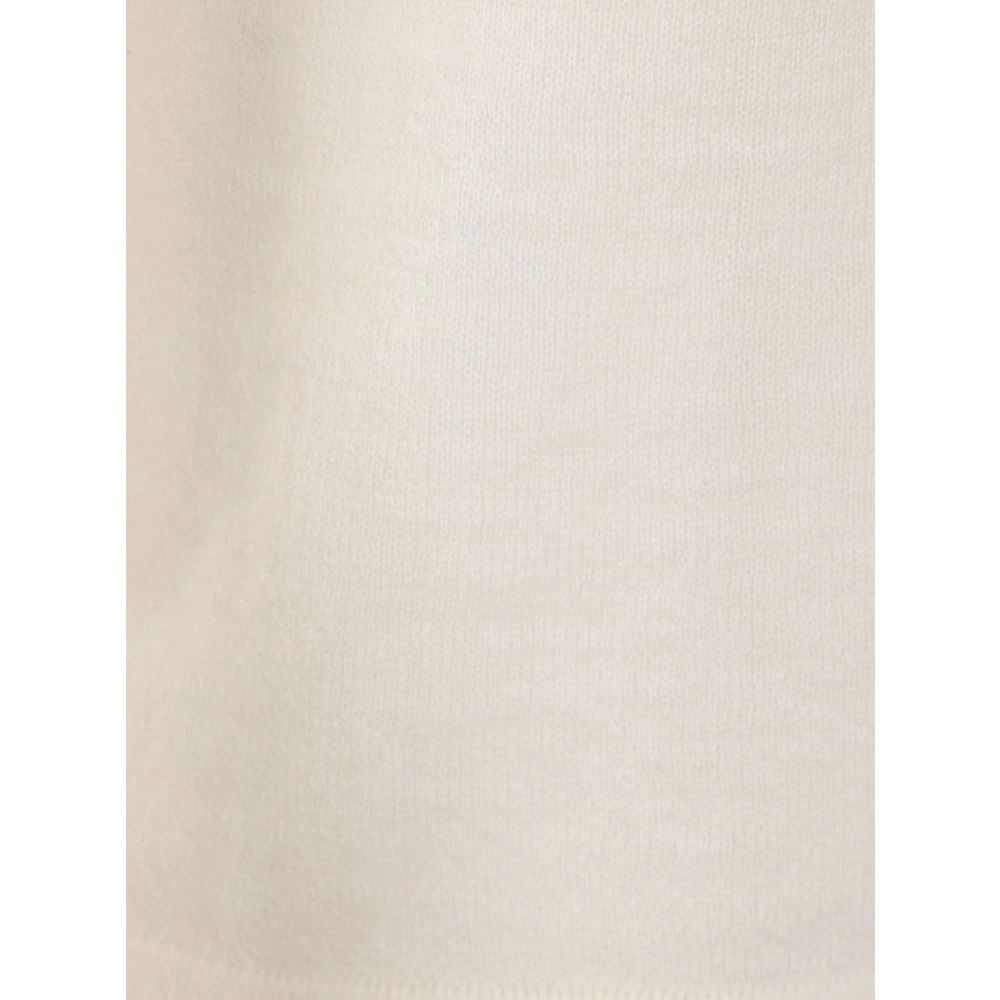 Auralee Zachte Lijn Ivoor T-shirt Korte Mouw White Heren