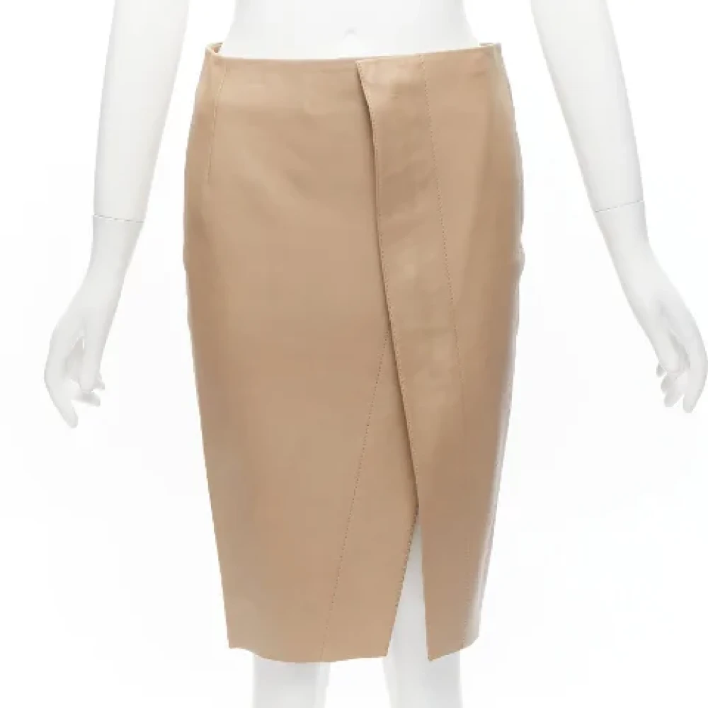 Acne Studios Pre-owned Leather bottoms Beige Dames
