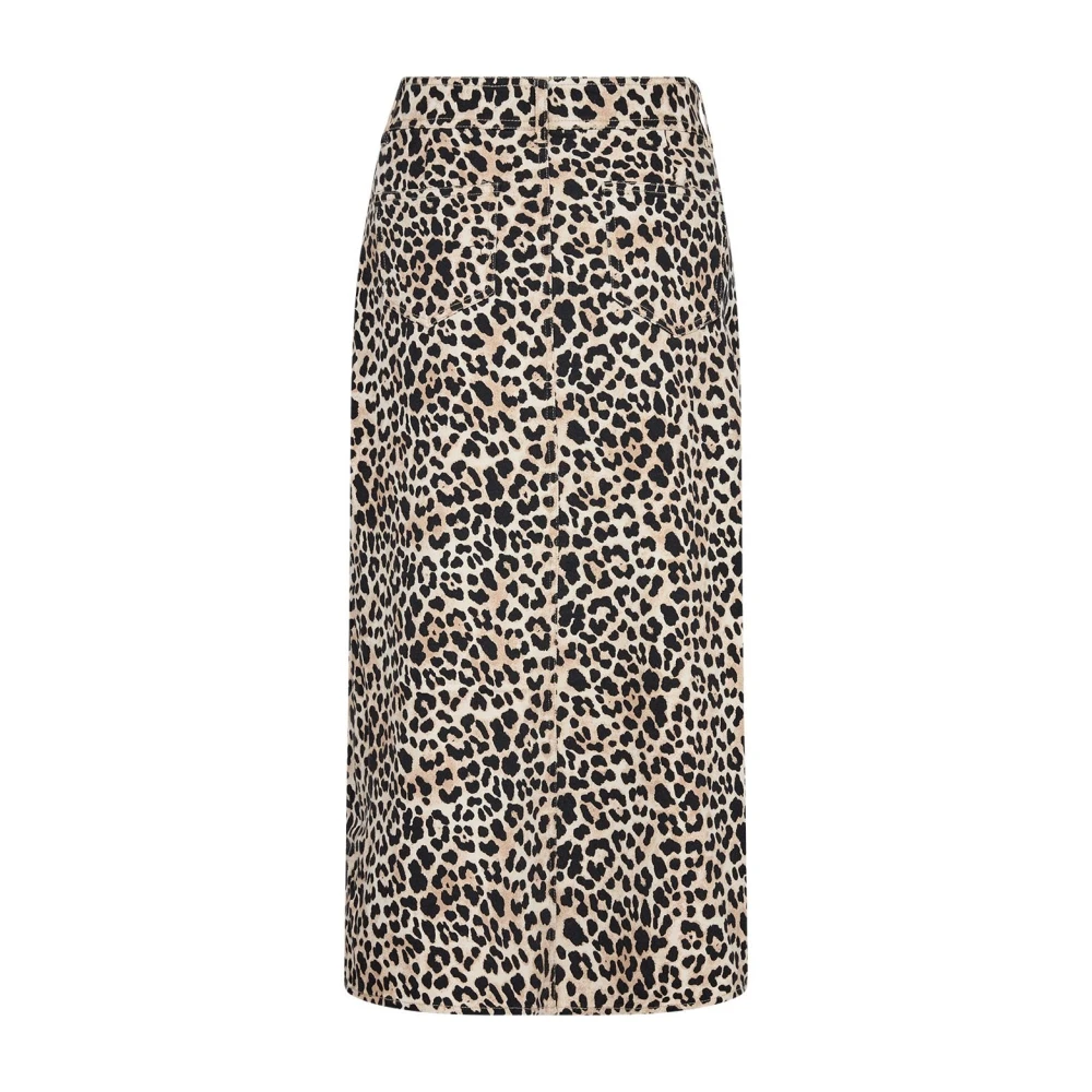 Soyaconcept Dierenprint Midi Rok Kameel Multicolor Dames