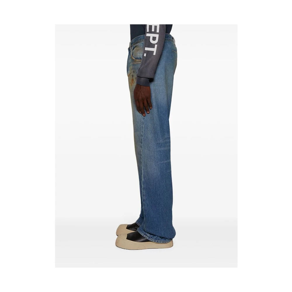 Gallery Dept. Blauwe Denim Jeans met Distressed Finish Blue Heren
