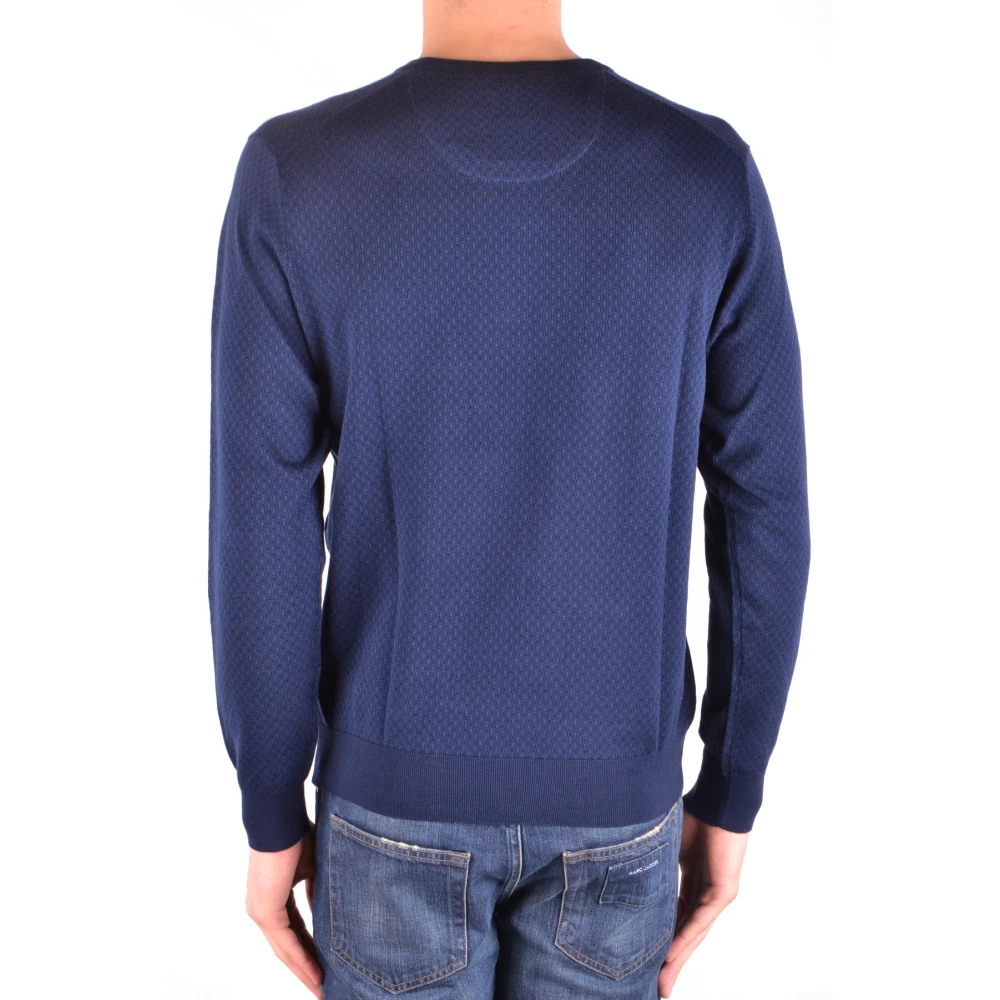 Altea Knitwear Blue Heren