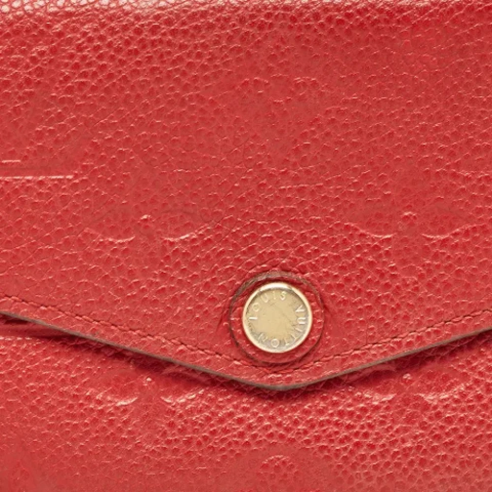 Louis Vuitton Vintage Pre-owned Leather wallets Red Dames