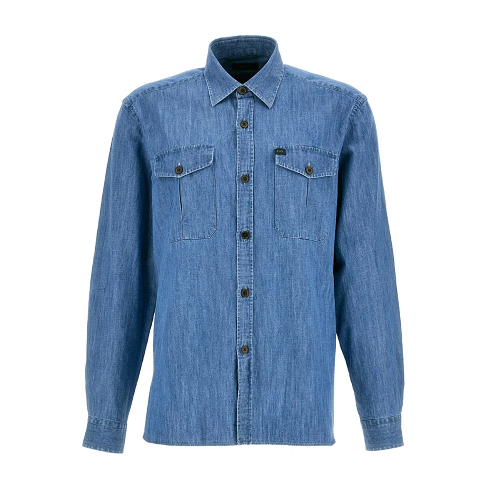 Shirts > Denim Shirts - - Fay - Modalova