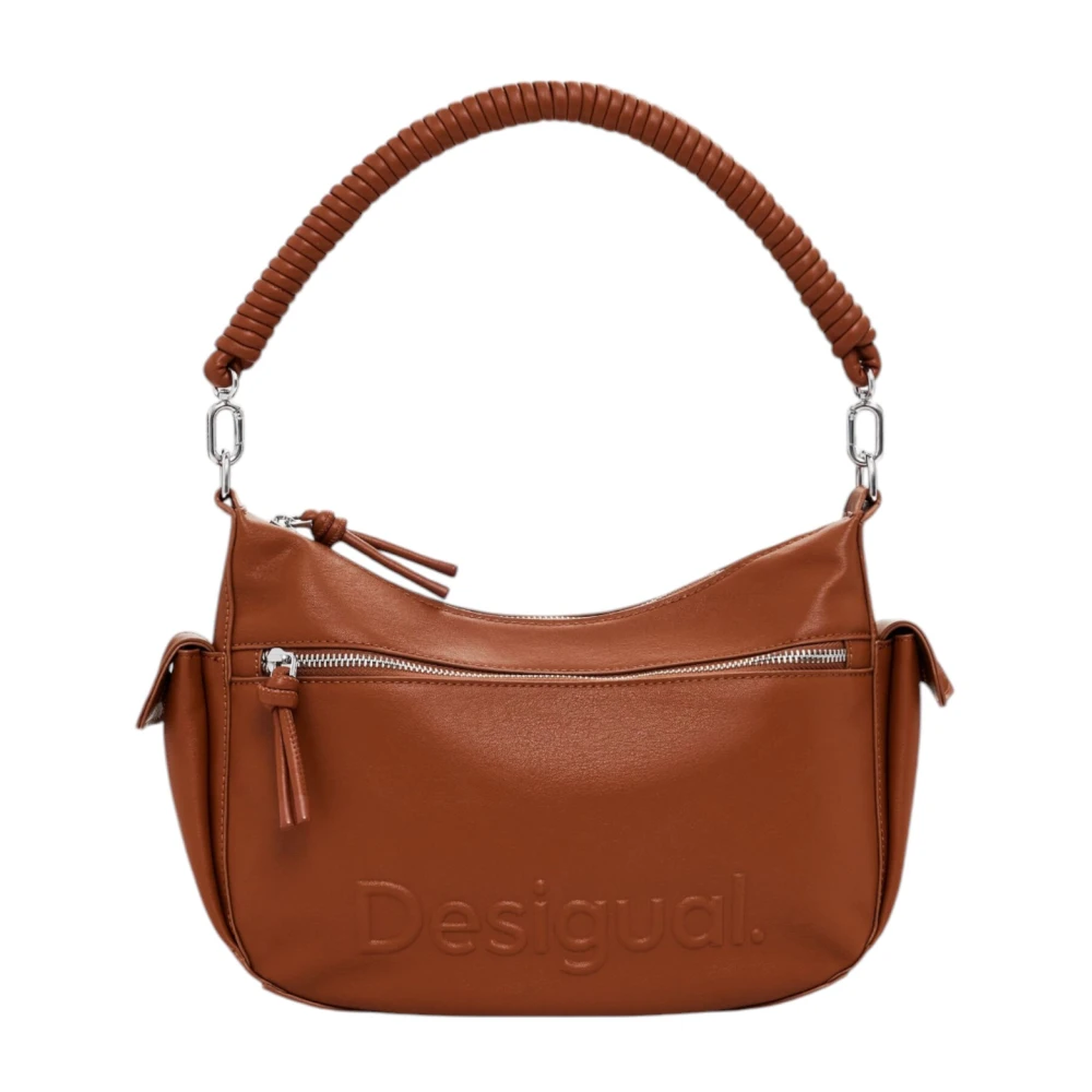 Desigual Lente Zomer Dames Middelgrote Tassen Collectie Brown Dames
