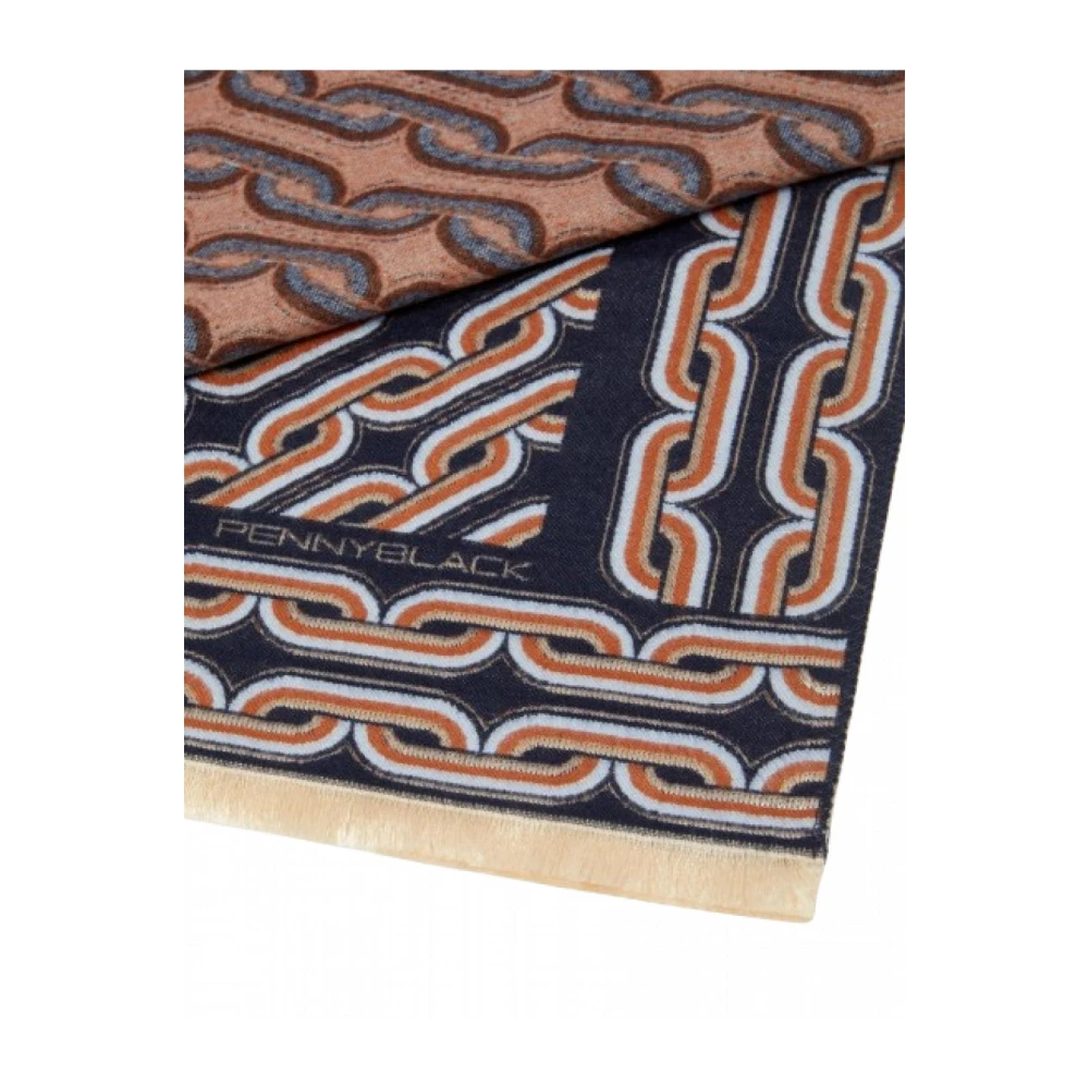 Pennyblack Zachte Jacquard Sjaal met Franjes Multicolor Dames