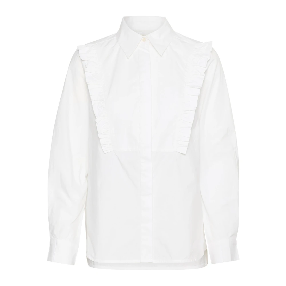 InWear Blouse met ruches Pure White Dames