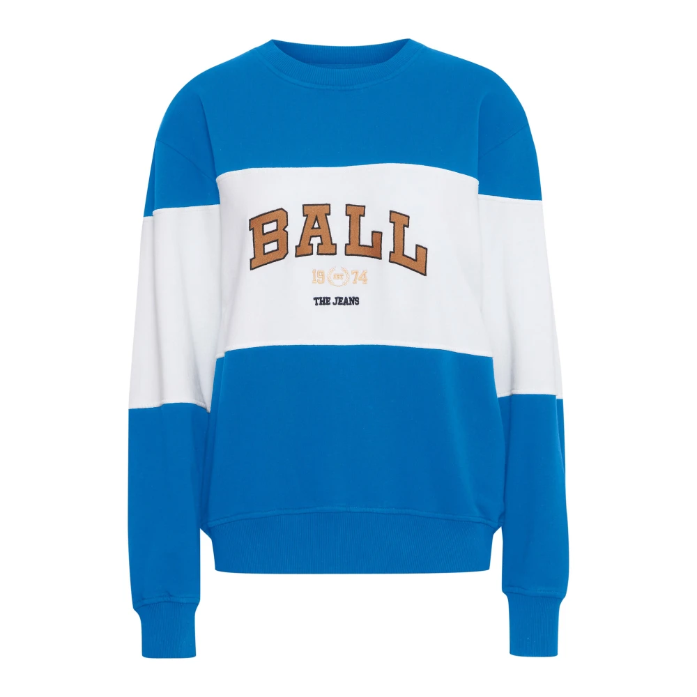 Ball Blauwe Sweatshirt met Cool Print Blue Dames