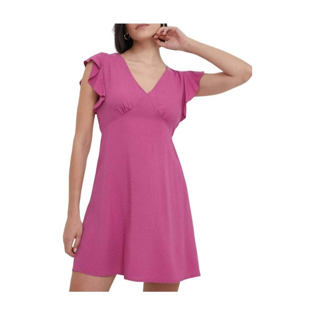 Pepe Jeans Women's Pink Short Dresses, L, Short Dress