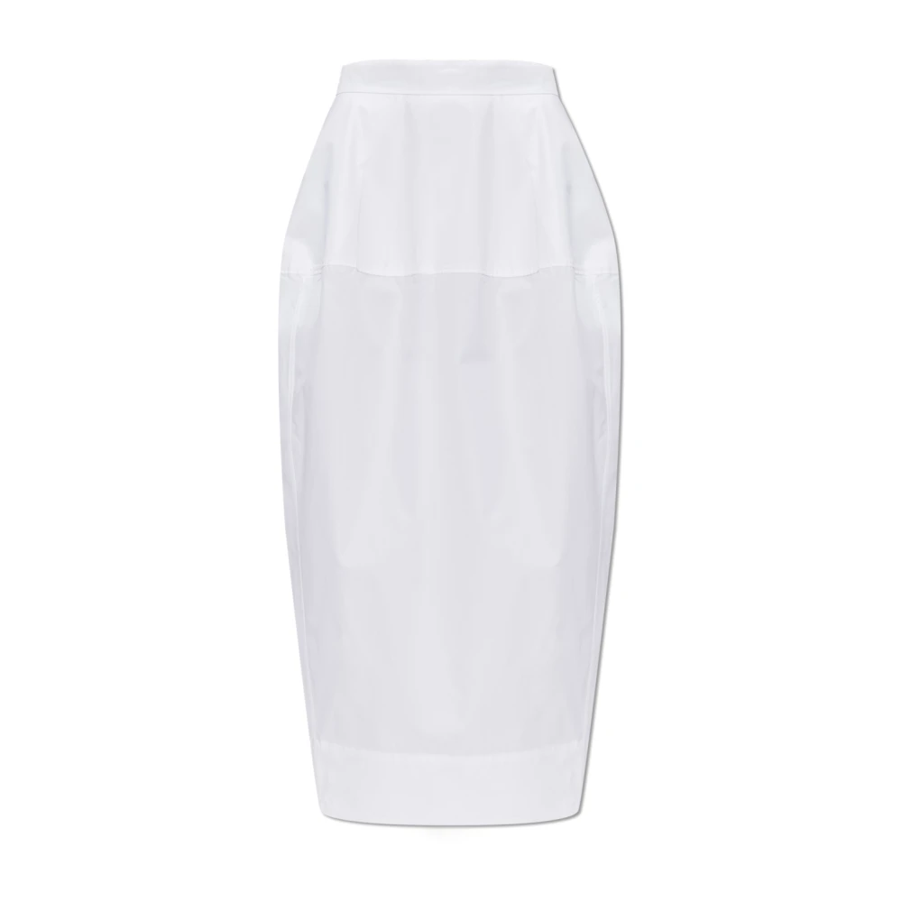 Róhe Donna Bianco - Gonna Con Spacco Posteriore - Skirts - S