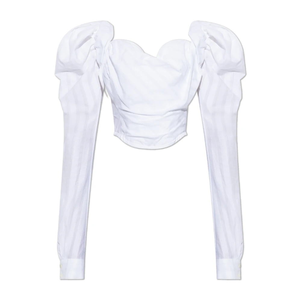 Vivienne Westwood Vrouw Wit Overhemden Dames, L, Katoen, Sunday Top