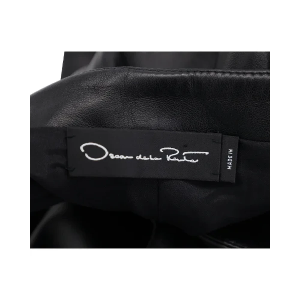 Oscar De La Renta Pre-owned Leather bottoms Black Dames