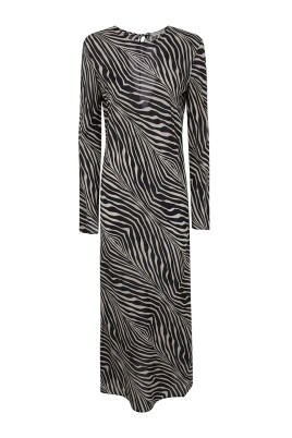 zebra-print-long-dress-with-keyhole