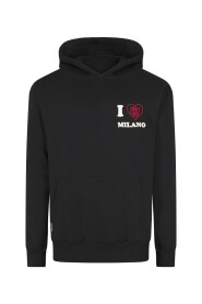 Familie eerste Milano Ik hou van familie eerste hoodie senior zwart
