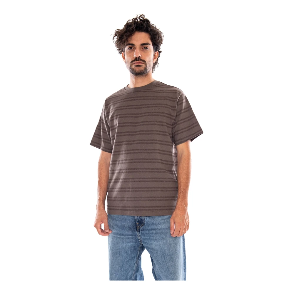 Levi's Herren Braun Gestreiftes T-Shirt In - Bild 5