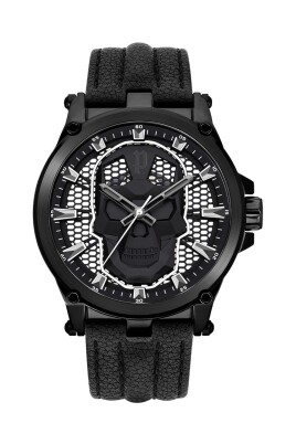 black-leather-skull-watch