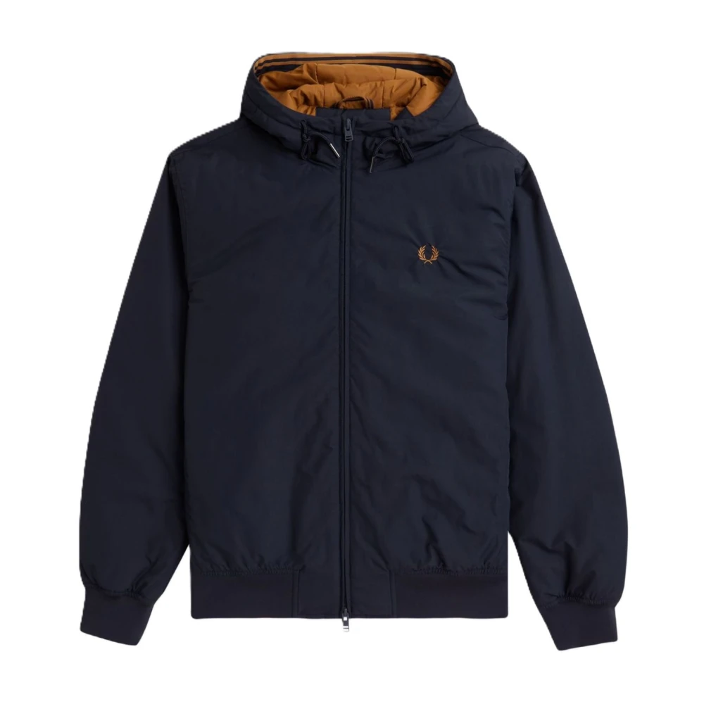 Fred Perry Blauwe Brentham Jas met Capuchon Blue Heren