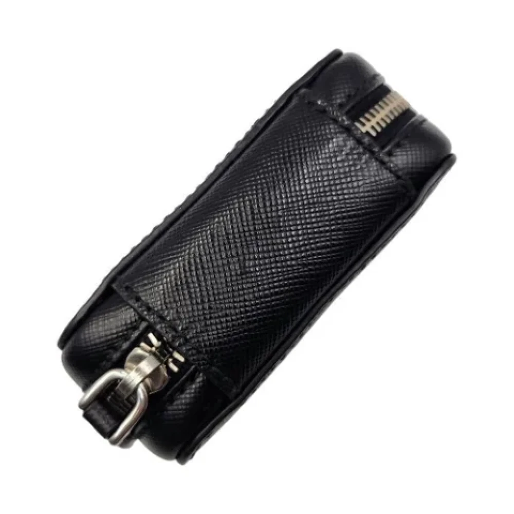 Prada Vintage Pre-owned Leather wallets Black Dames