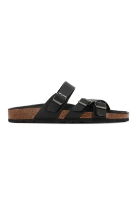 Genuine Leather Crossed-Belt Slide