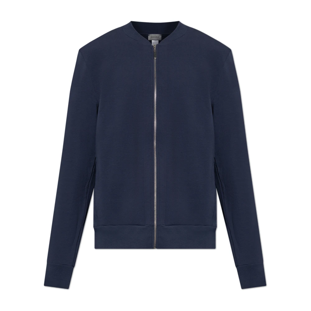Hanro Hombre Azul - Sudadera De Algodón Con Bolsillos - Sweatshirts & Hoodies - 2XL