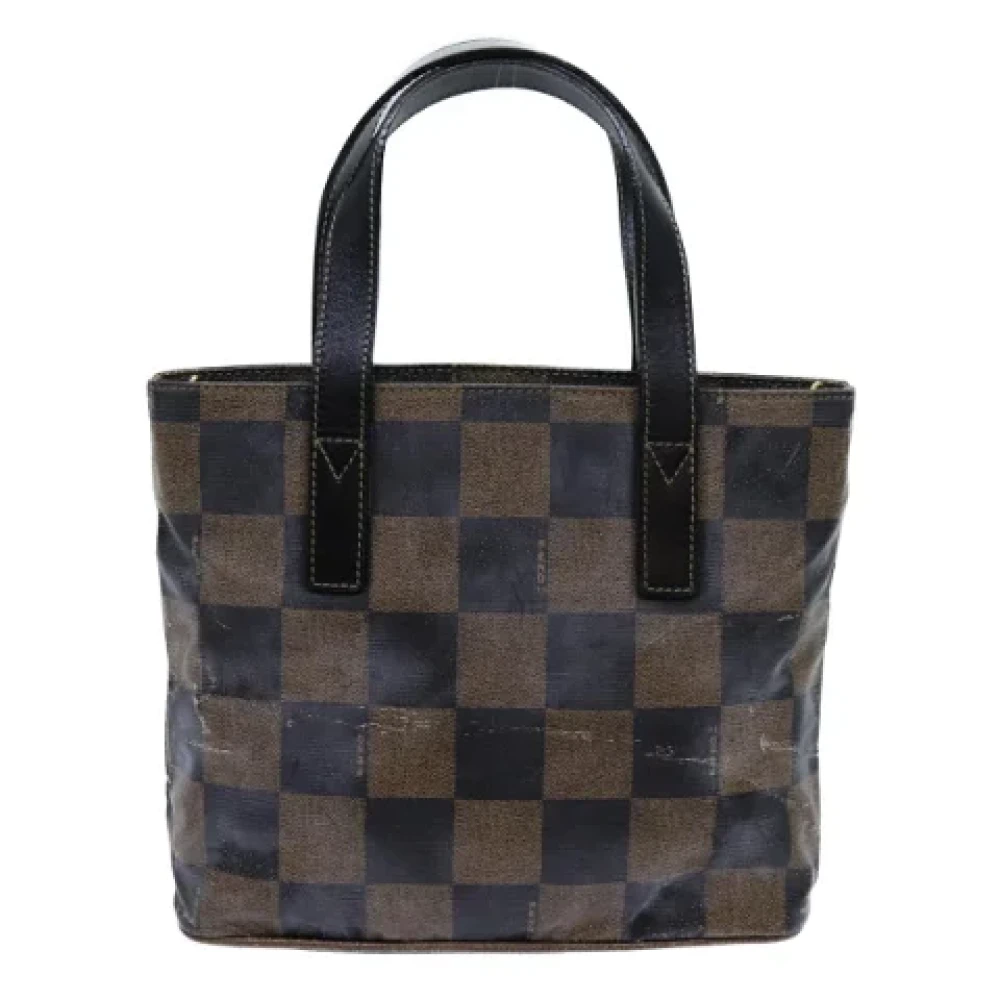 Fendi Vintage Pre-owned Canvas handbags Brown Dames