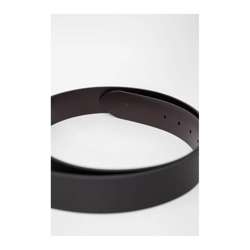 Calvin Klein Bruin Leren Riem Lente Zomer Collectie Brown Heren