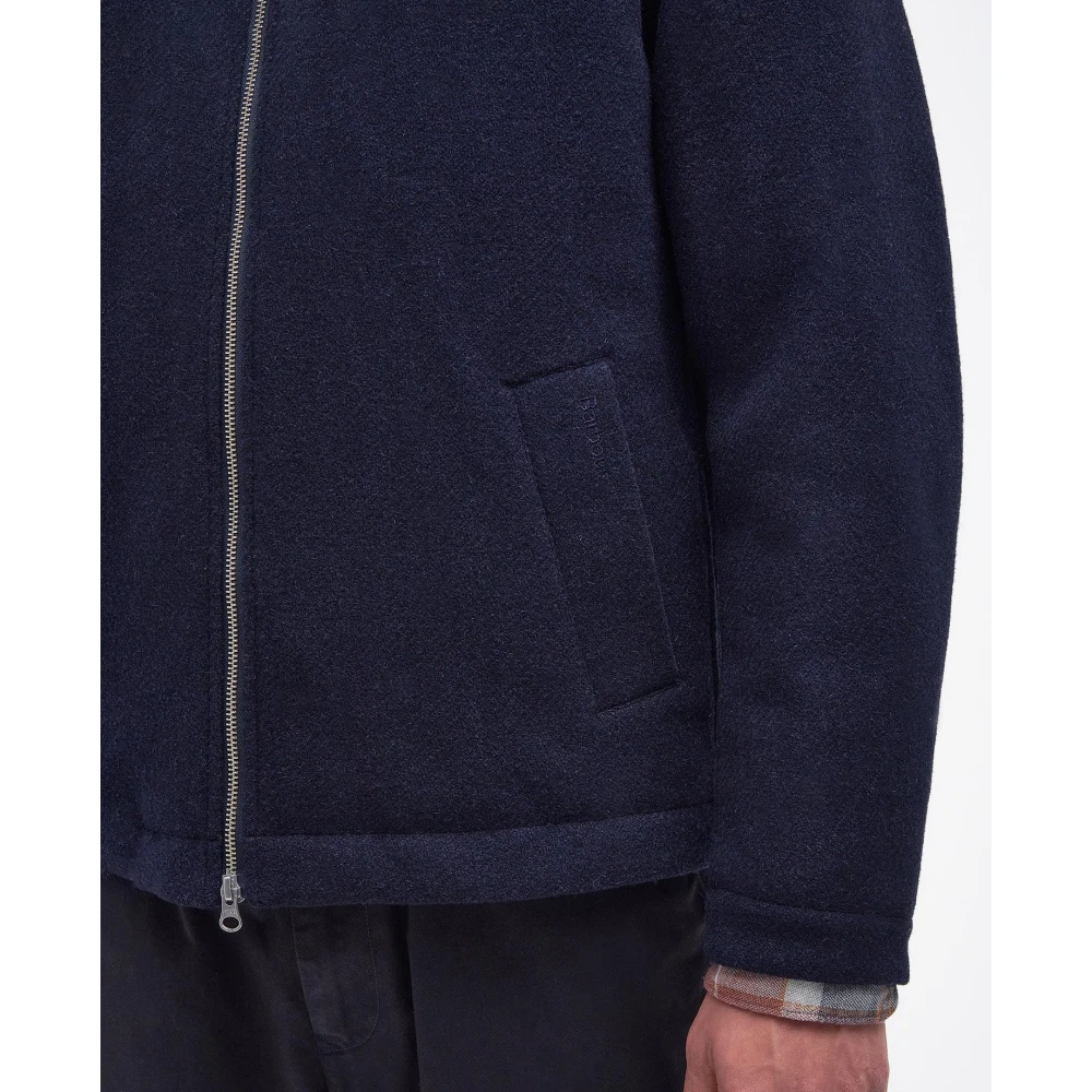 Barbour Foulton Wollen Jas Blue Heren