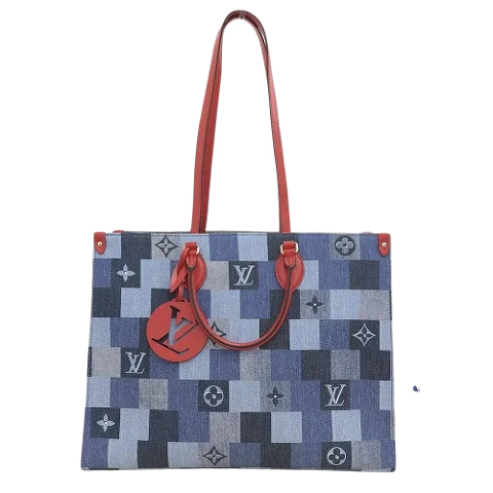 Louis Vuitton Vintage Pre-owned Denim louis-vuitton-bags Blue Dames