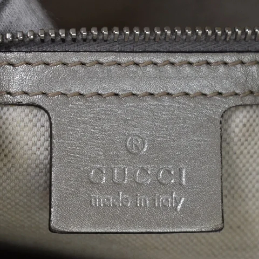 Gucci Vintage Pre-owned Leather travel-bags Gray Dames