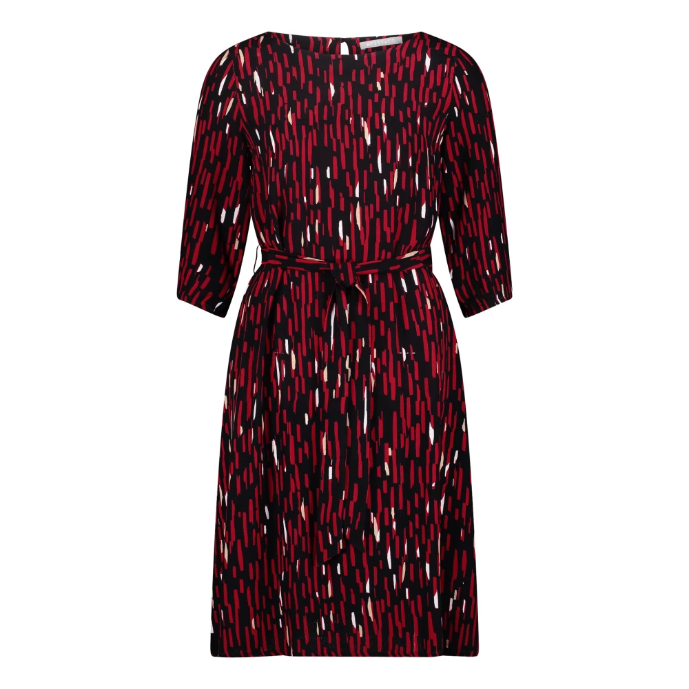 Betty & Co Casual Jurk met 3 4 Mouwen Multicolor Dames