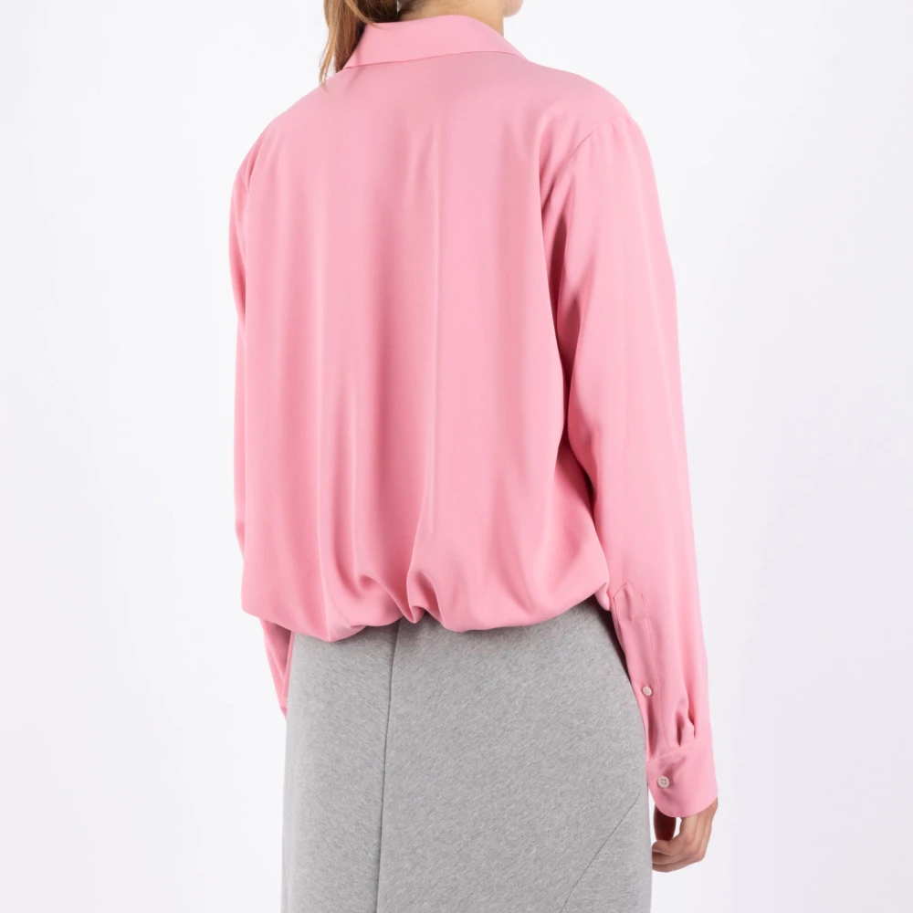 Dries Van Noten Roze Polyester Shirt Pink Dames