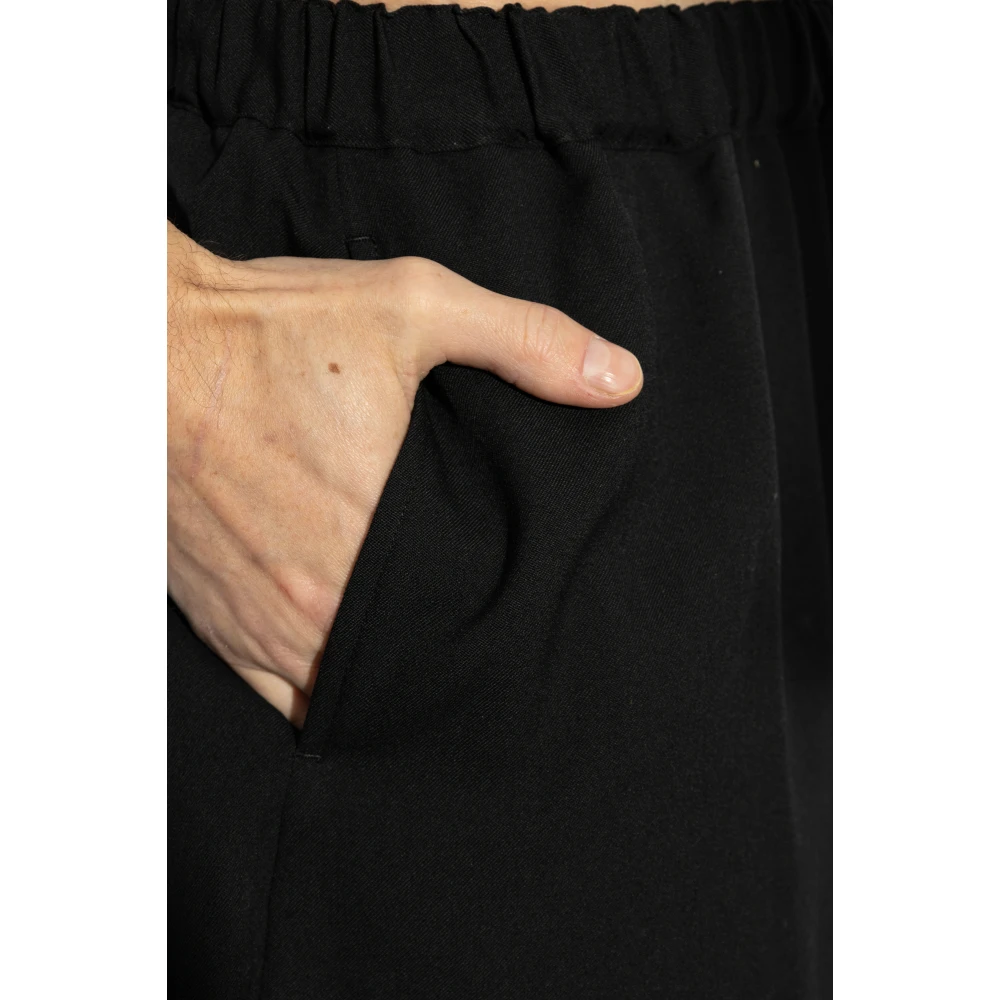 Comme des Garçons Wollen loszittende broek Black Heren
