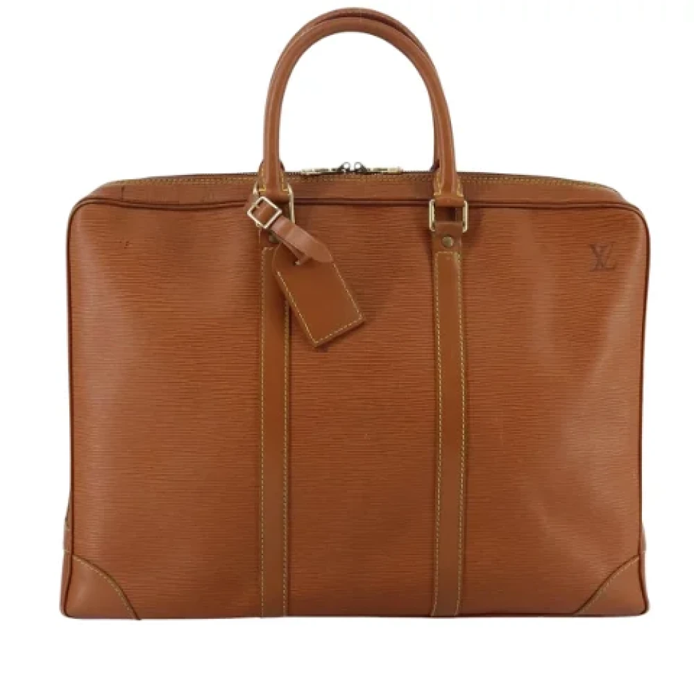 Louis Vuitton Vintage Pre-owned Leather briefcases Brown Dames