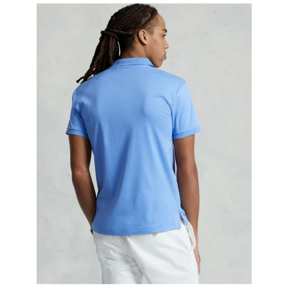 Polo Ralph Lauren Klassieke Slim Fit Pima Katoenen Polo Blue Heren