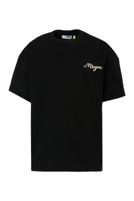t-shirt-en-coton-noir-avec-logo