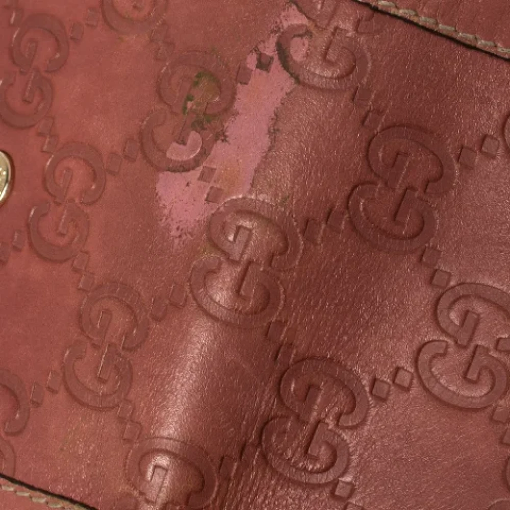 Gucci Vintage Pre-owned Leather wallets Pink Dames