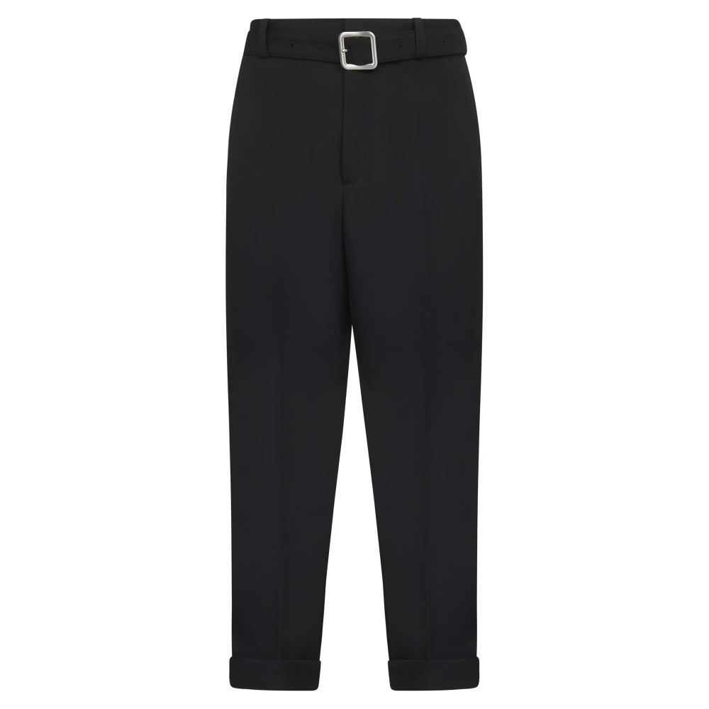 Jil Sander Men's Black Trousers Stylish