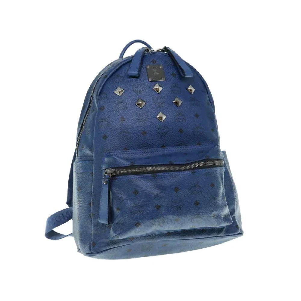 MCM Pre-owned Plastic backpacks Blue Dames