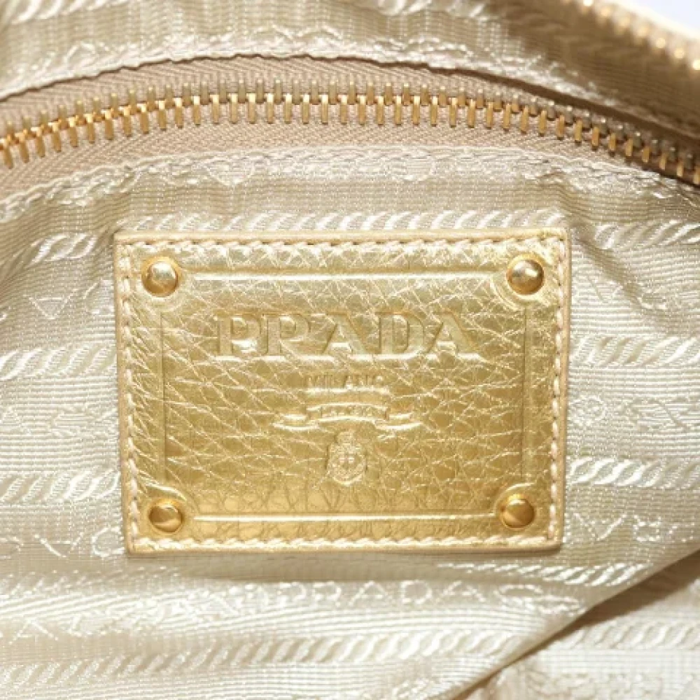 Prada Vintage Pre-owned Fabric prada-bags Beige Dames