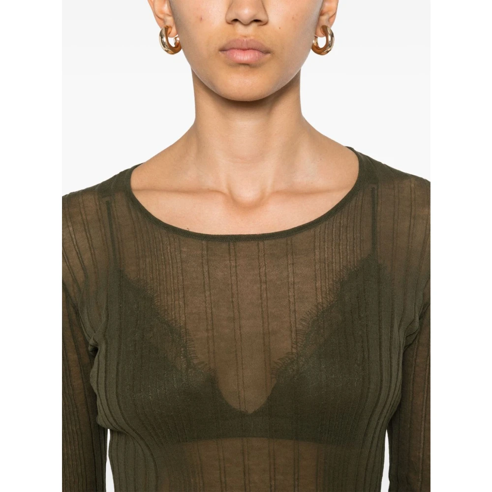 pinko Groene T-shirt voor vrouwen Green Dames