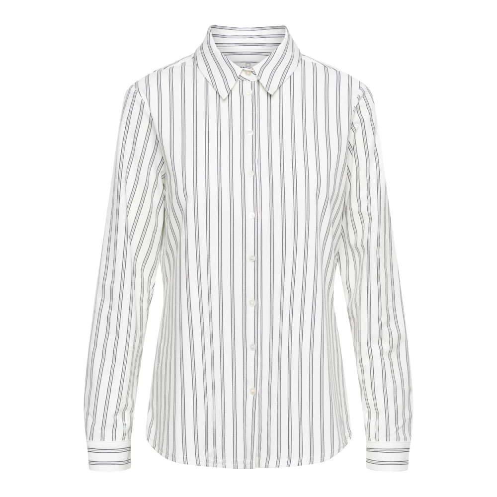 &Co Woman Overhemd met lange mouwen effen kleur White Dames