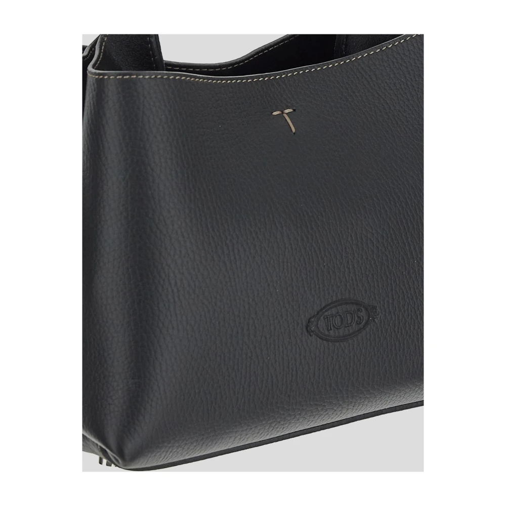 TOD'S Leren Logo Tas Black Dames