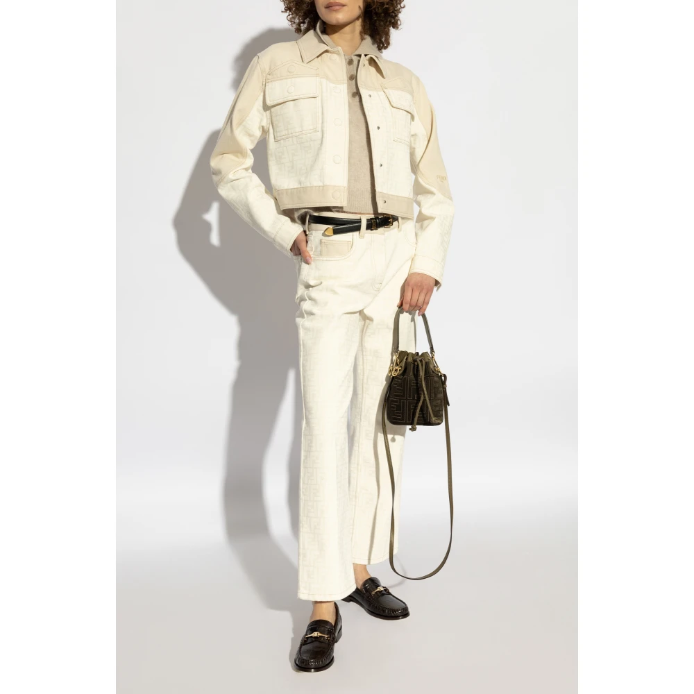Lisa Yang Top met kraag Carolyn Beige Dames