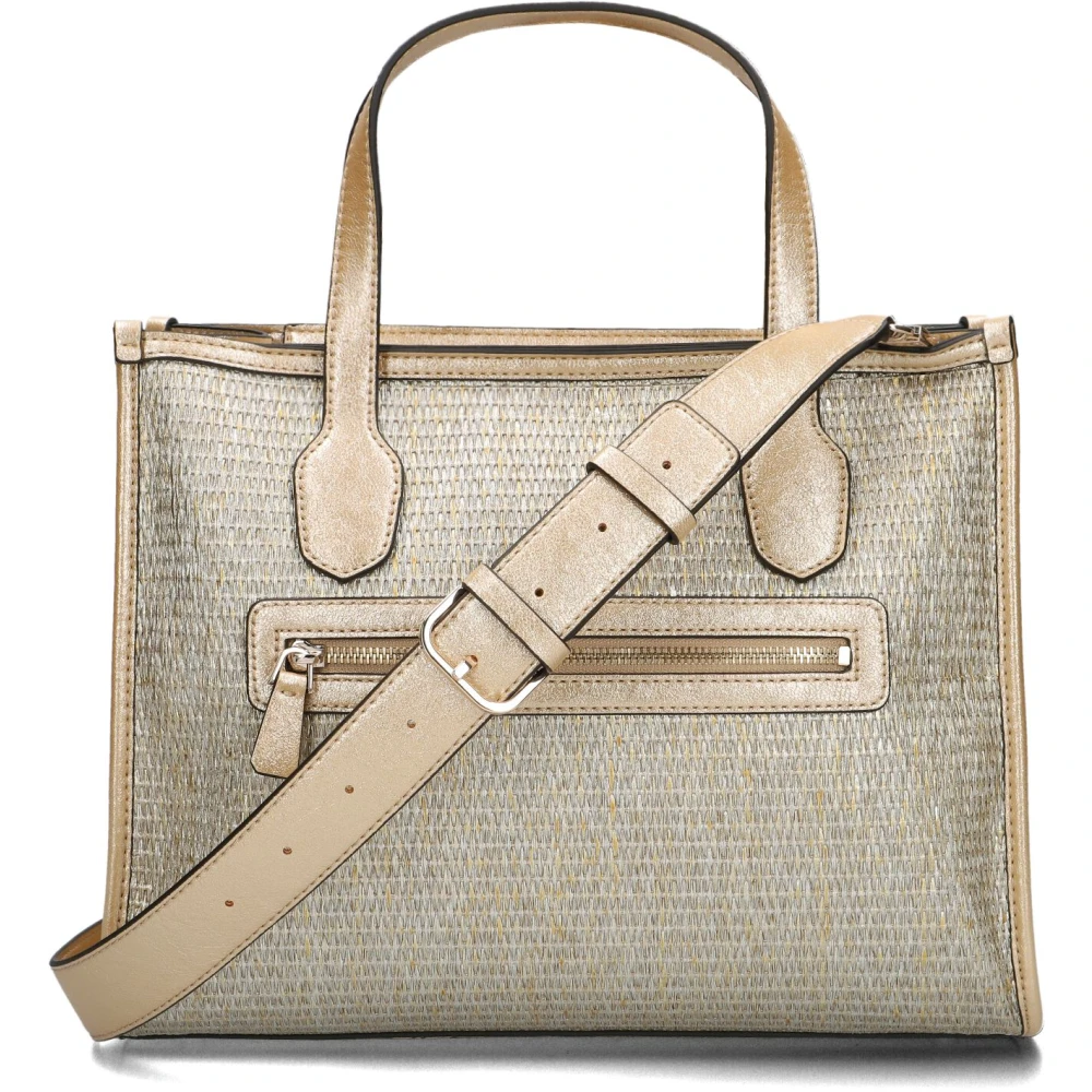 Guess Silvana 2 Compartiment Tote Handtas Yellow Dames