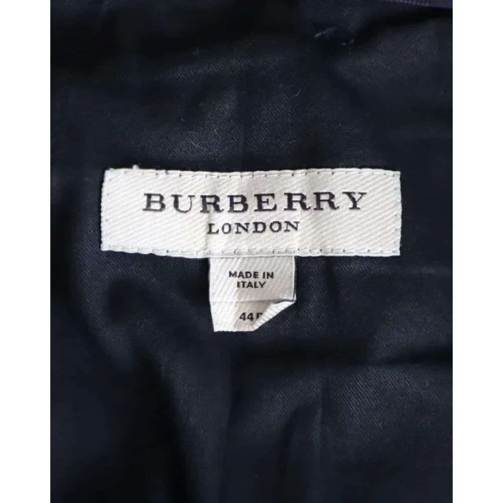 Burberry Vintage Pre-owned Wool bottoms Blue Heren